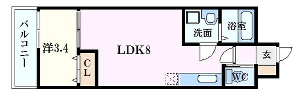 月光五日市壱番館の物件間取画像